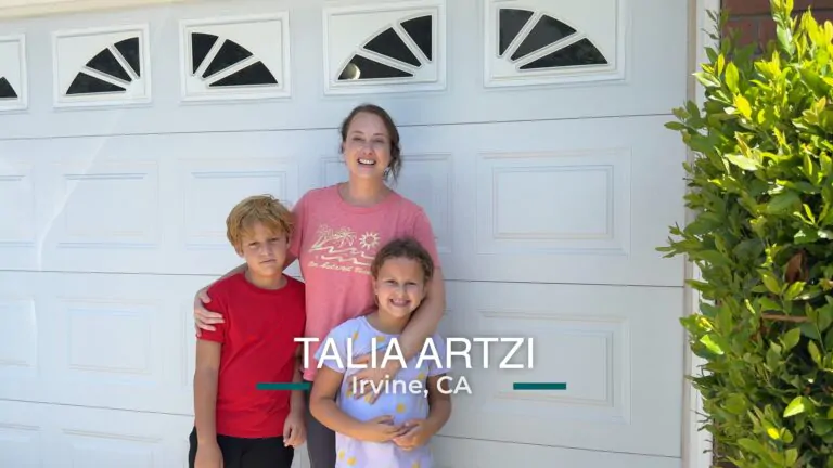 Talia Artzi Family – Garage Door Spring Replacement Experience, Irvine, CA